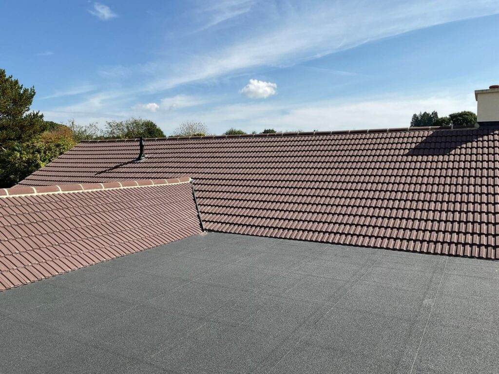 This is a photo of a roof which has just been repaired works carried out by MCM Roofing Repairs Warminster